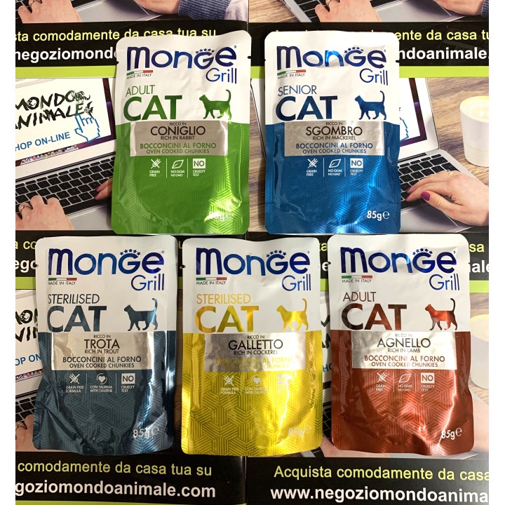 MONGE GRILL cliccare sulla foto per selezionare il gusto