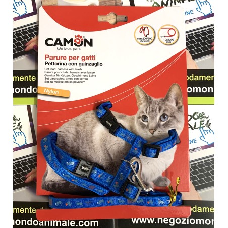 PARURE PETTORINA PER GATTI + GUINZAGLIO