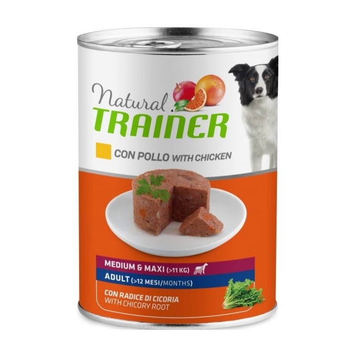 NATURAL TRAINER MEDIUM & MAXI ADULT con POLLO 400gr